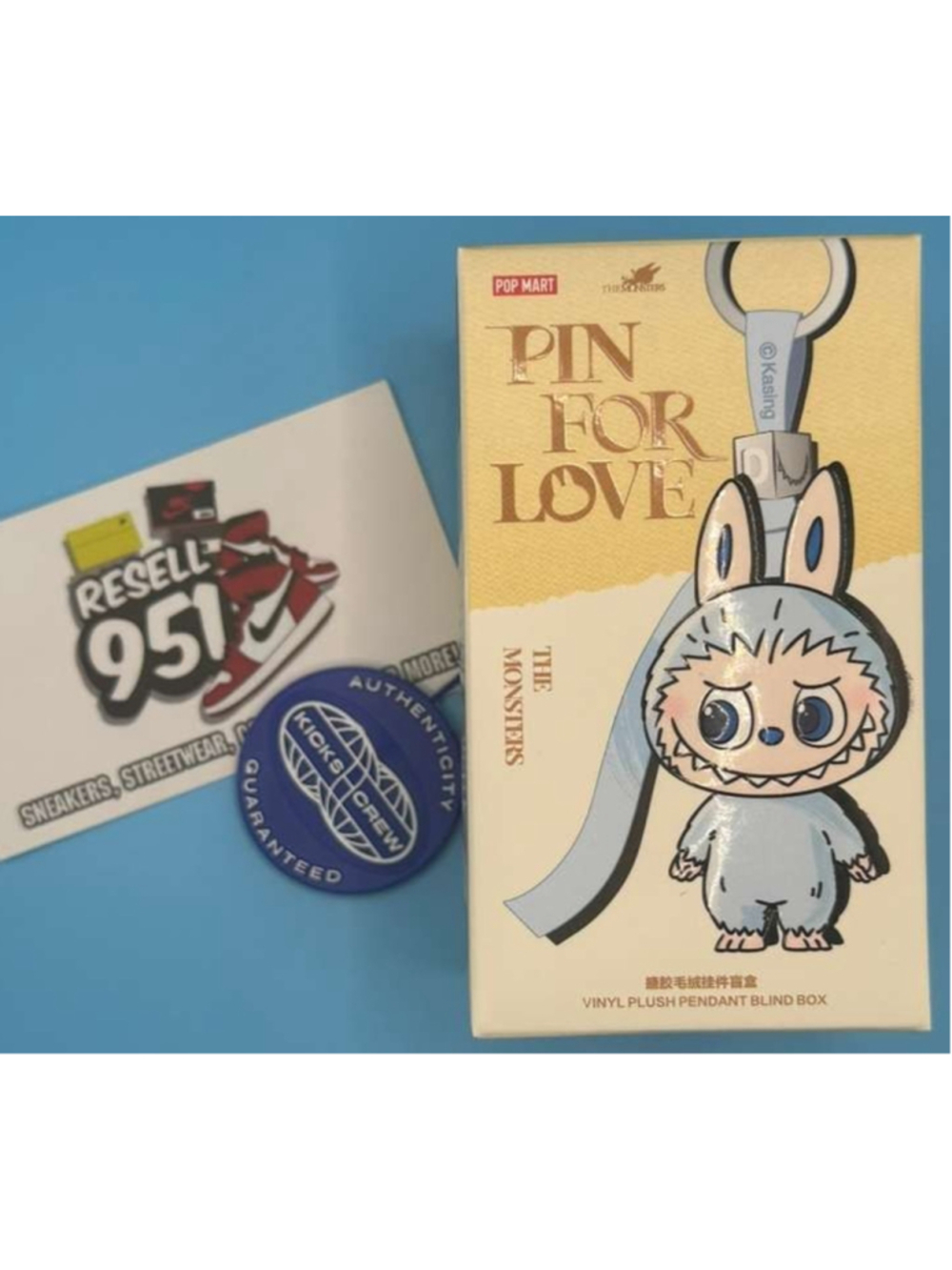 Pop Mart The Monsters Labubu Pin For Love Series Emma Vinyl Plush Pendant Figure - Picture 4 of 4